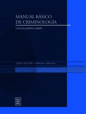 cover image of Manual básico de criminología